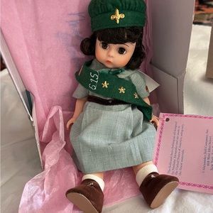SCOUTING Madame Alexander 8” Girl Scout Doll with Box and Tag. Retired, Rare.